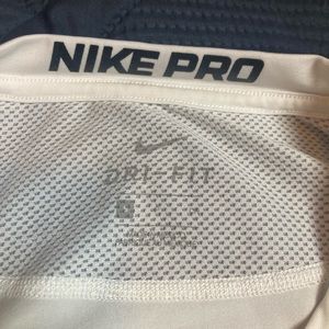 Nike Pro Men’s White Dri-Fit Tight Shirt
